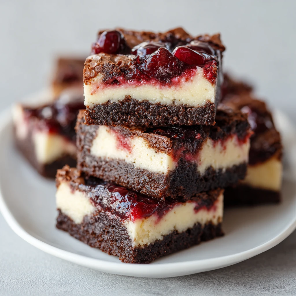 Cherry Cheesecake Brownies