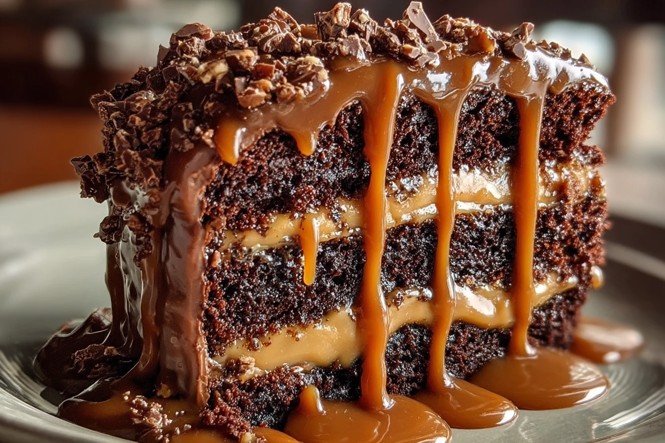 Chocolate Caramel Coffee Cake – Rich, Moist & Bakery-Style