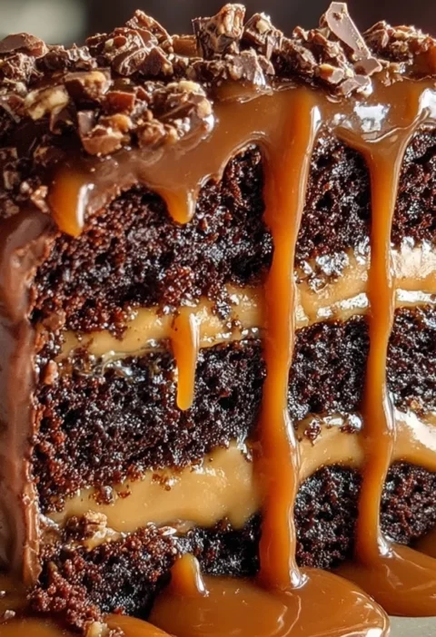 Chocolate Caramel Coffee Cake Rich Moist Bakerystyle