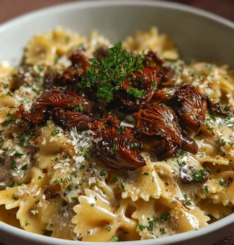 Creamy Morel Mushroom Sauce Recipe Over Pasta Homemade