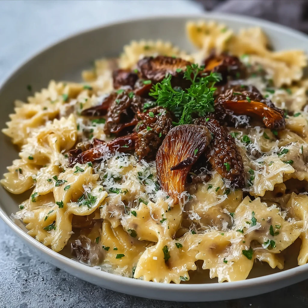 Creamy Morel Mushroom Sauce Recipe Over Pasta Homemade