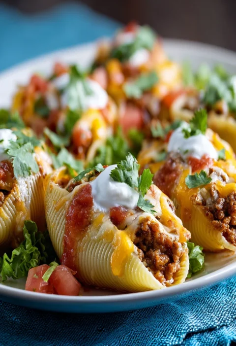 Creamy Taco Stuffed Shells