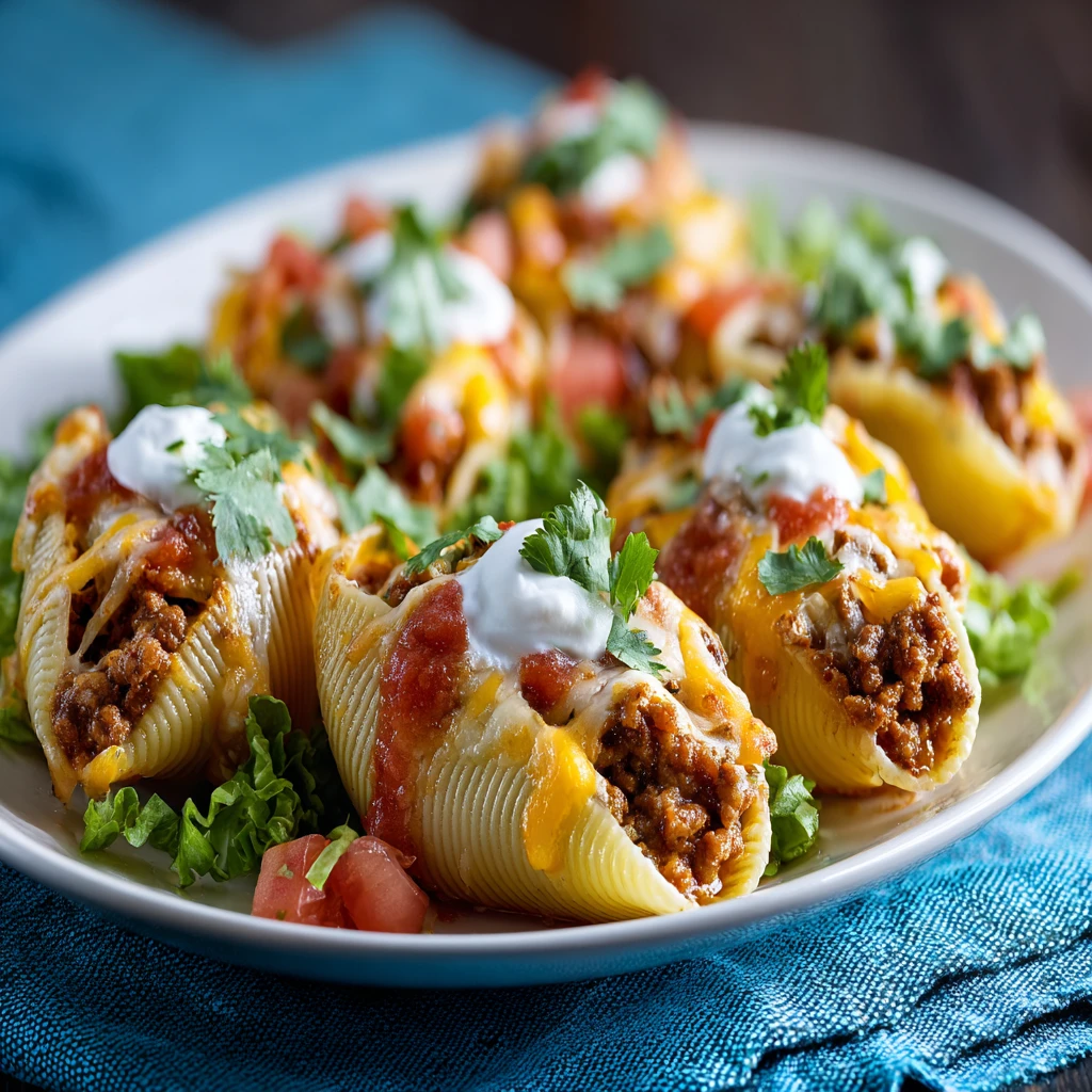 Creamy Taco Stuffed Shells