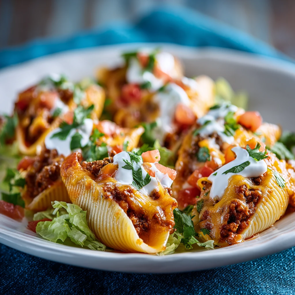 Creamy Taco Stuffed Shells