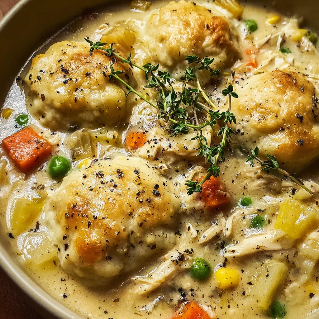 Dump and Go Crockpot Chicken and Dumplings