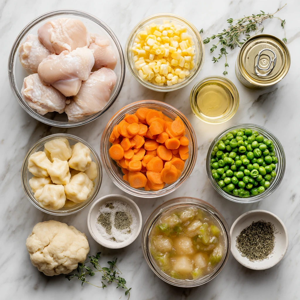 Dump Crockpot Chicken Dumplings