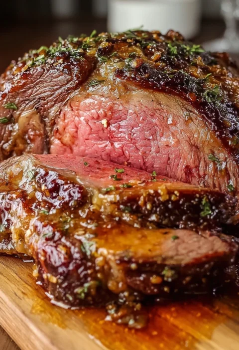 Perfect Ribeye Roast Recipe Rich Red Wine Jus