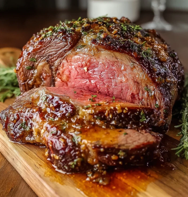 Perfect Ribeye Roast Recipe Rich Red Wine Jus