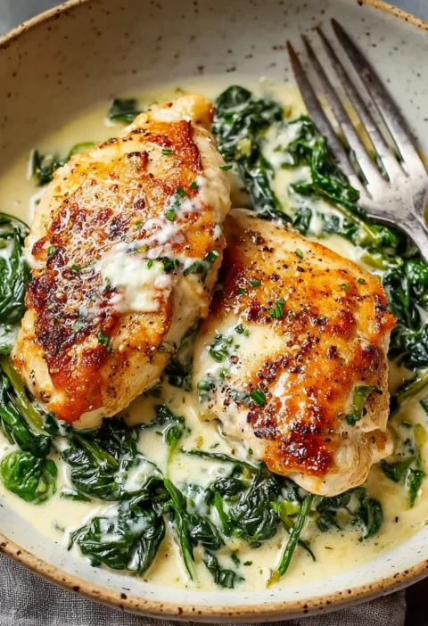 Savor Chicken Florentine Creamy Spinach Delight Home