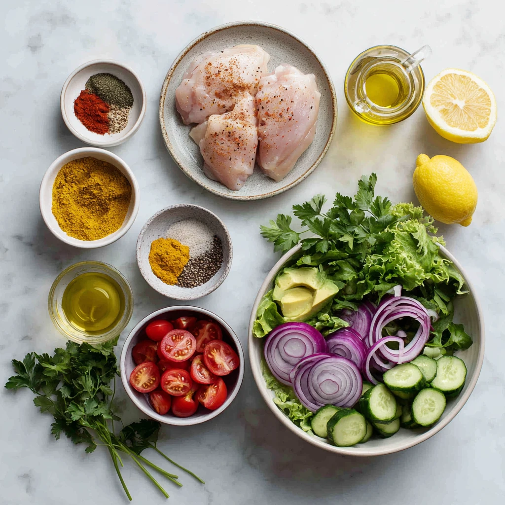Spiced Grilled Chicken Salad