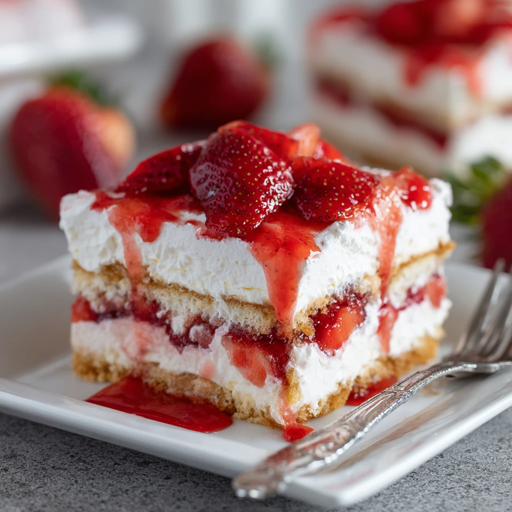 Strawberry Cheesecake Lasagna