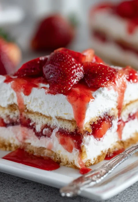 Strawberry Cheesecake Lasagna