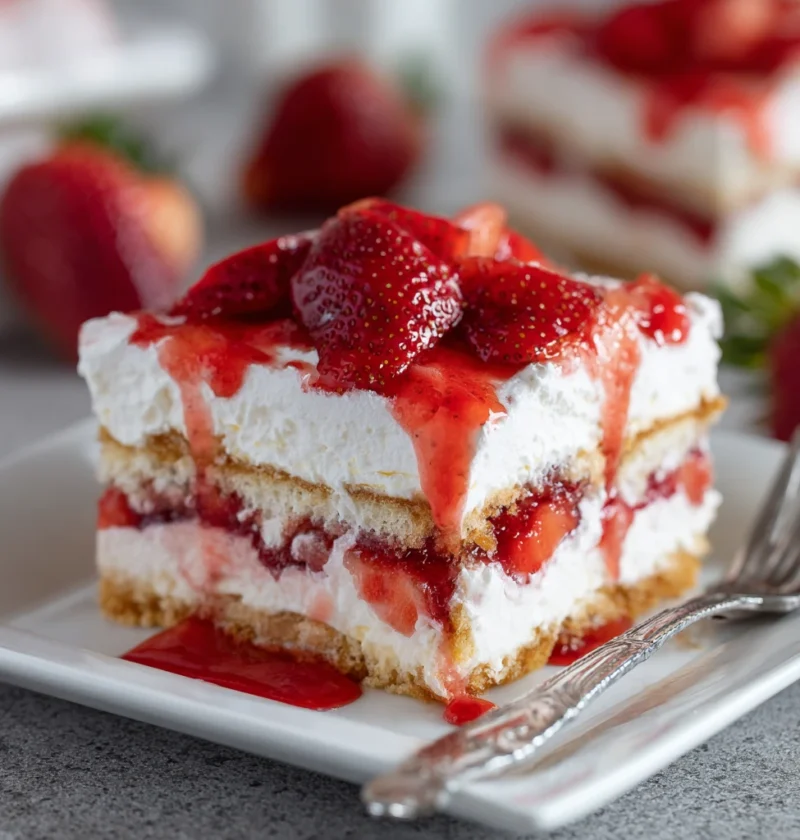 Strawberry Cheesecake Lasagna