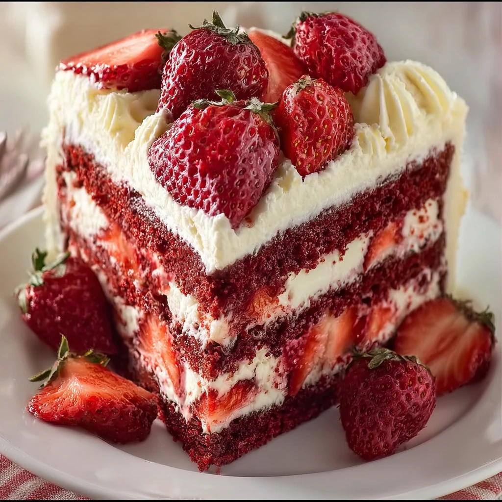 Strawberry Velvet Cake – Soft, Moist & Creamy Strawberry Cake Recipe