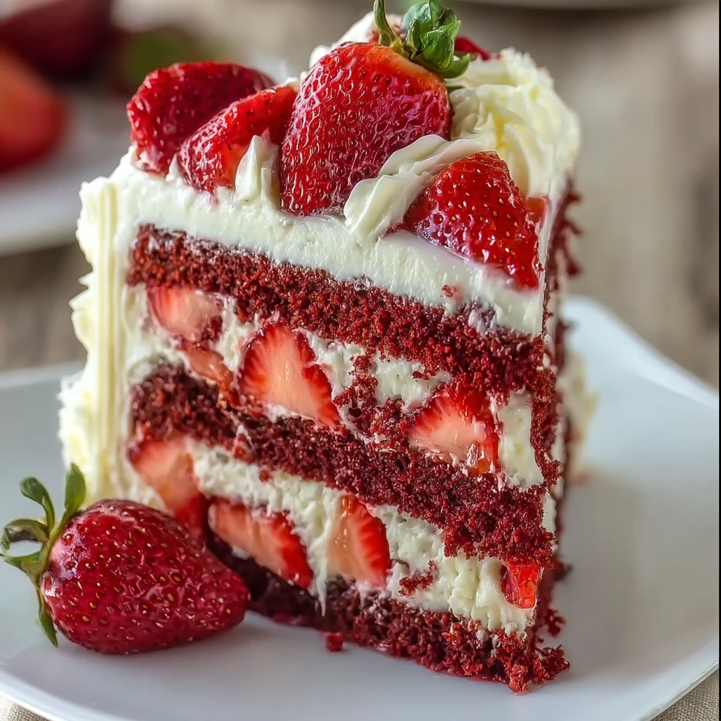 Strawberry Velvet Cake Soft Moist Creamy Recipe