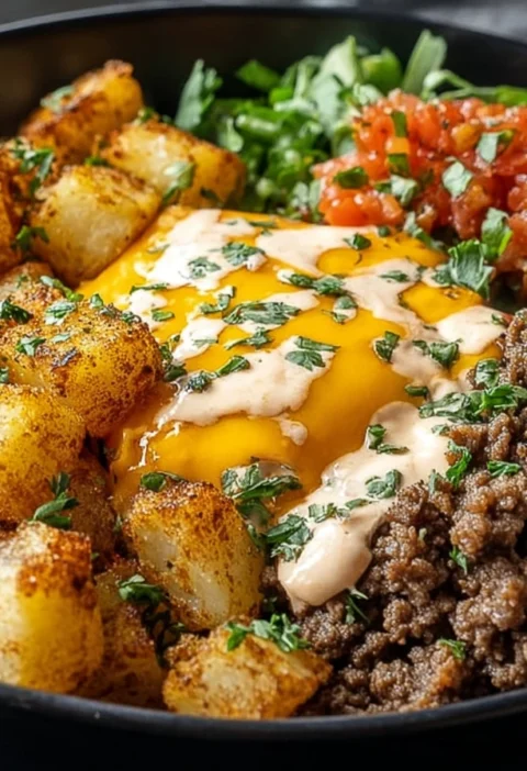 Smash Burger Bowl Low Carb