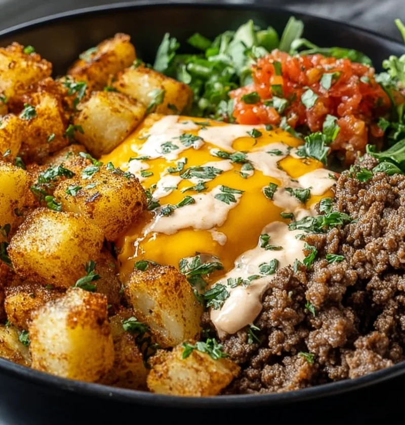 Smash Burger Bowl Low Carb