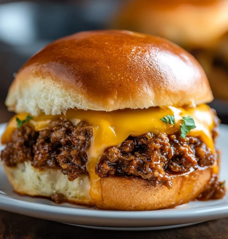 Comforting French Onion Beef Sloppy Joes Melted Cheese