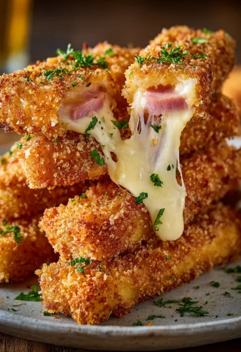 Crispy Ham Cheese Sticks Recipe