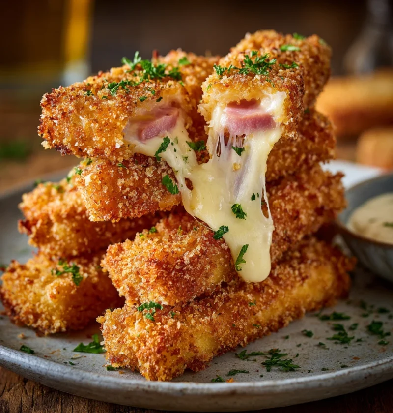 Crispy Ham Cheese Sticks Recipe