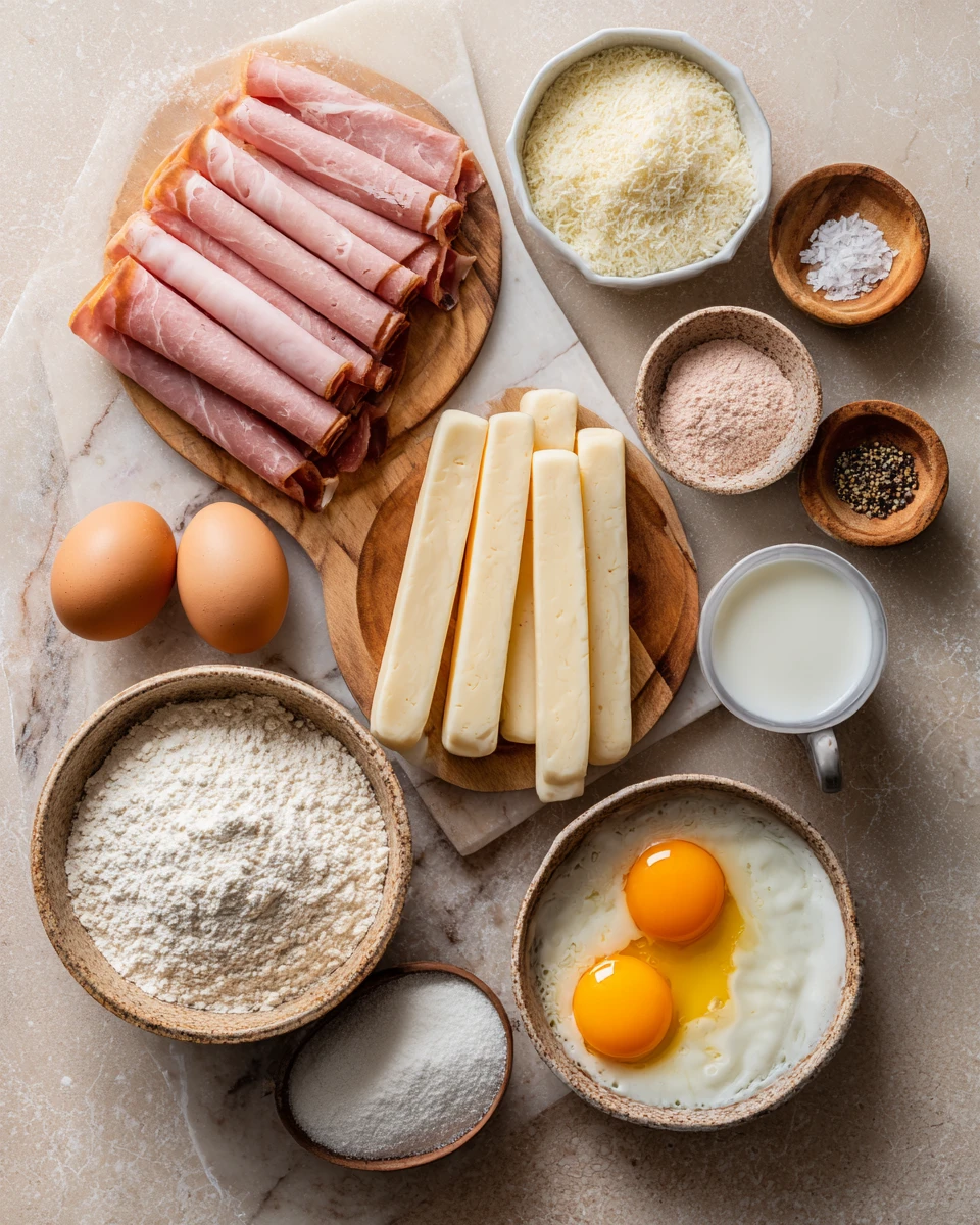 Crispy Ham Cheese Sticks Recipe