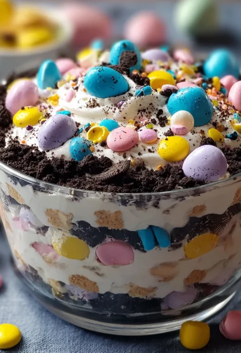 Easter Oreo Cookie Casserole