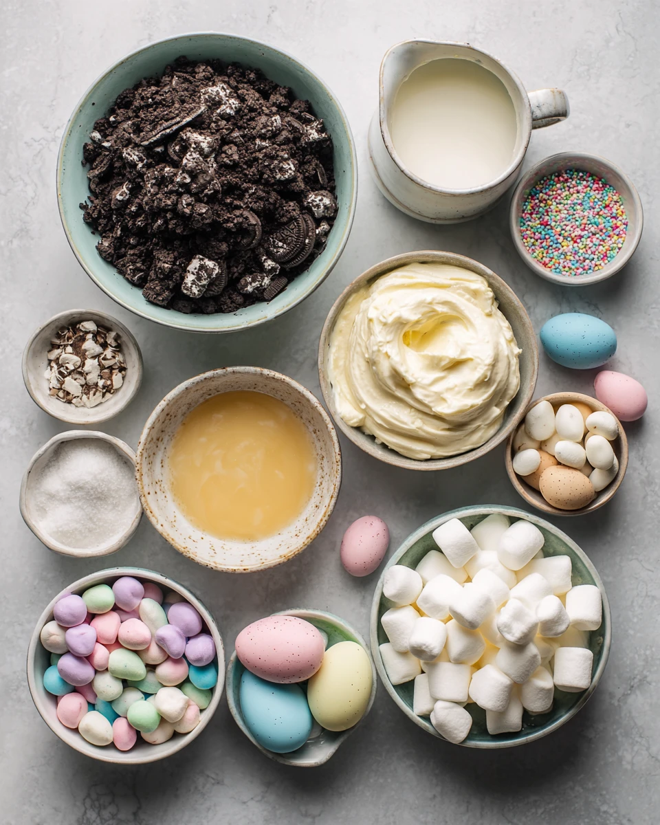 Easter Oreo Cookie Casserole