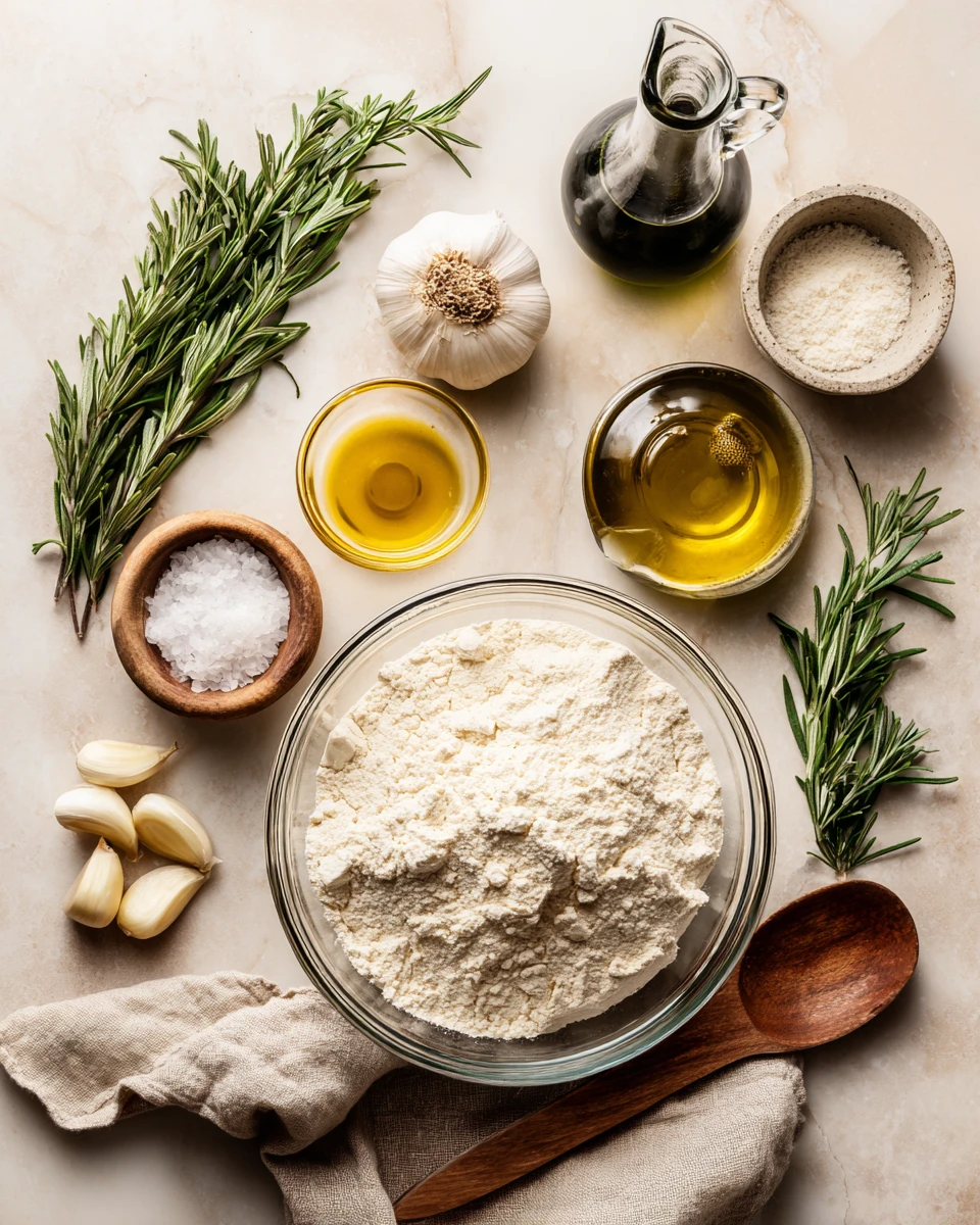 Garlic Rosemary Focaccia Muffins