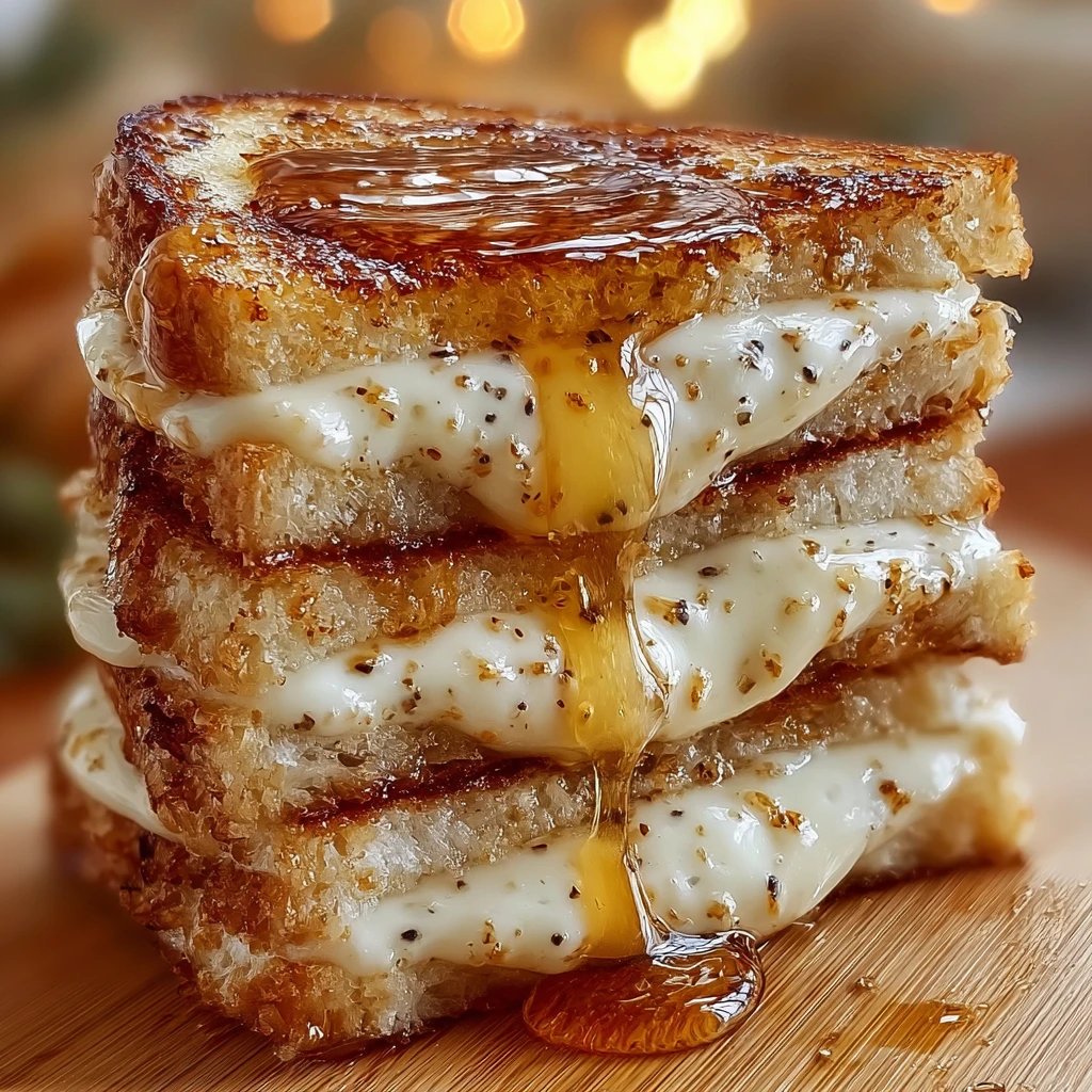 Goat Cheese Grilled Cheese with Honey