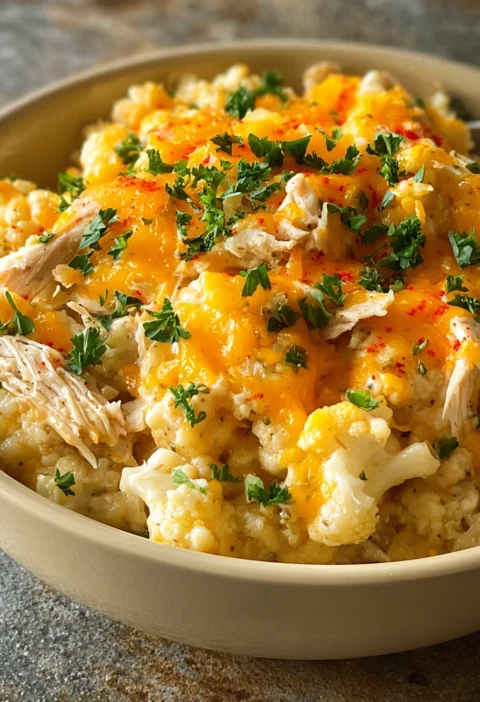 Healthy Chicken Cauliflower Casserole