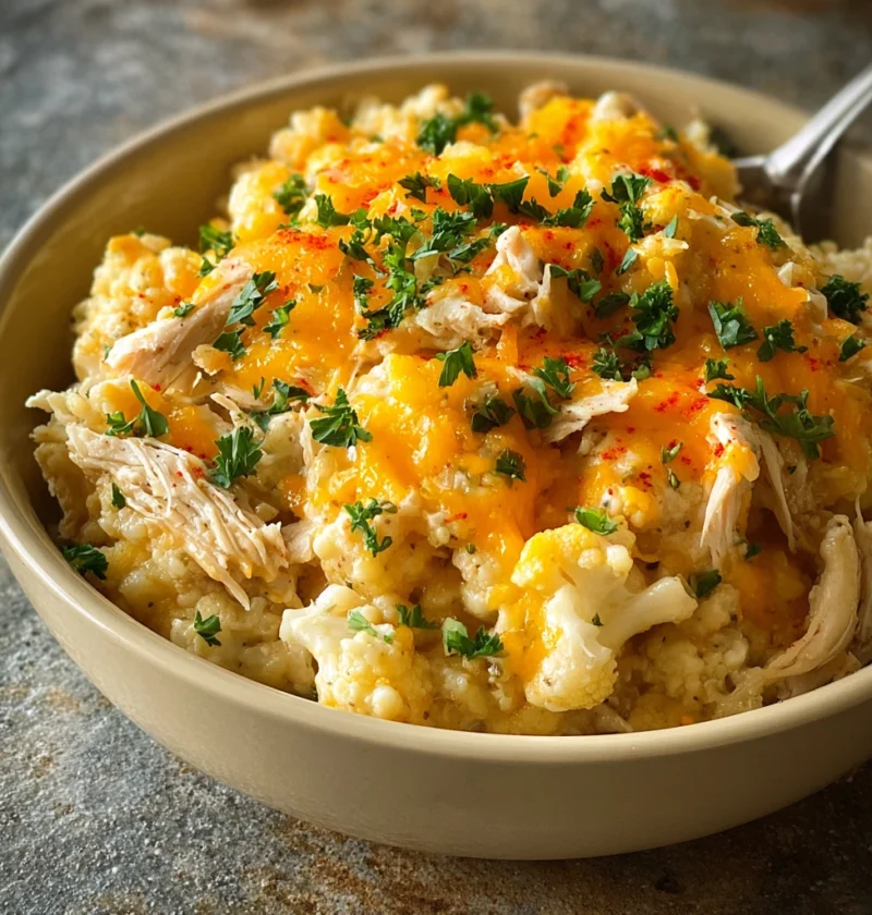 Healthy Chicken Cauliflower Casserole