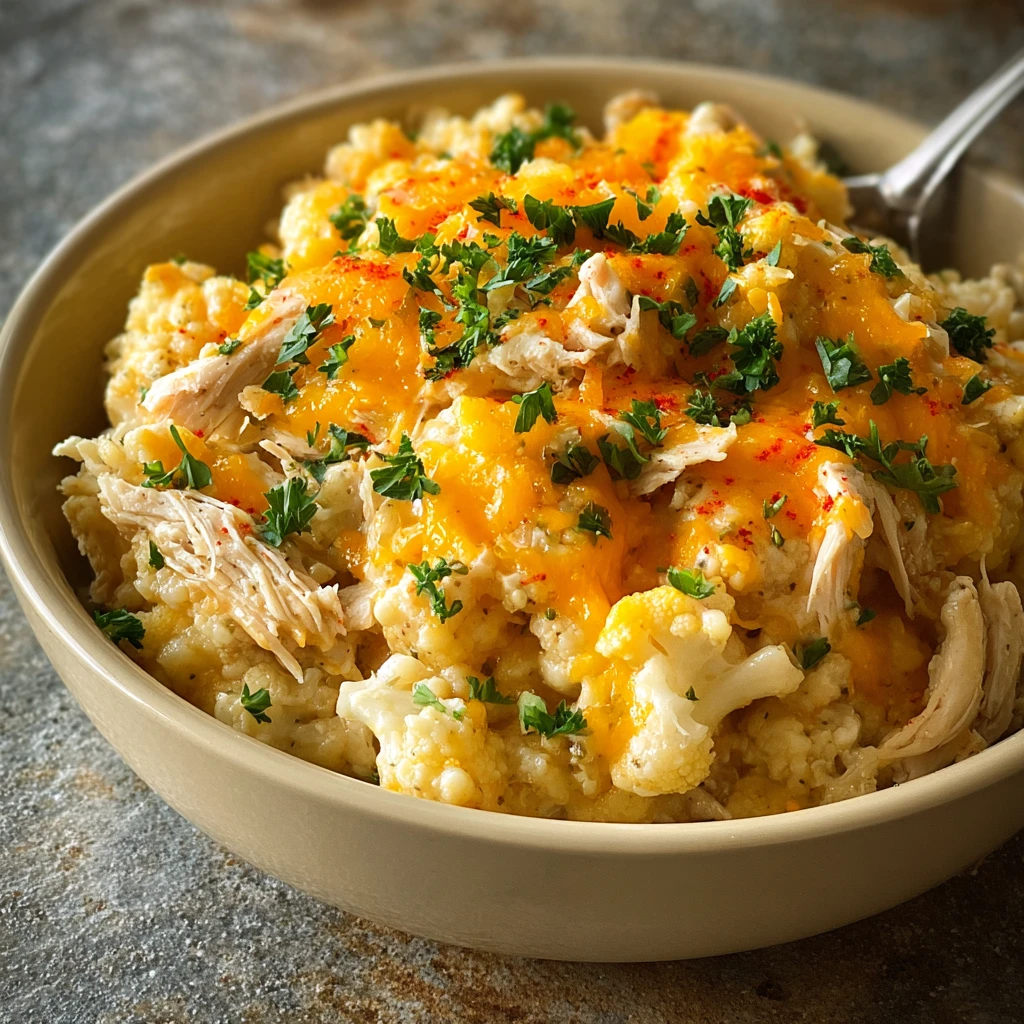 Healthy Chicken Cauliflower Casserole