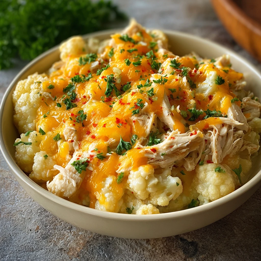Healthy Chicken Cauliflower Casserole
