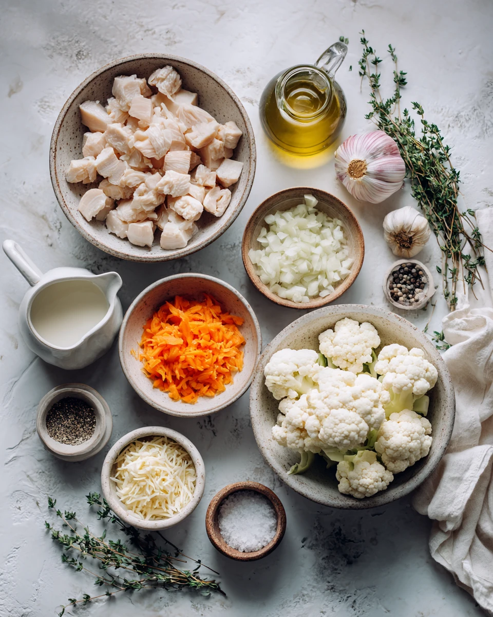 Healthy Chicken Cauliflower Casserole