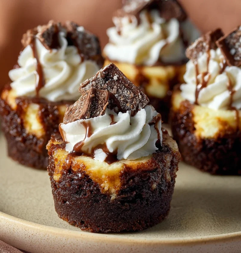 Loaded Brownie Cheesecake Cups