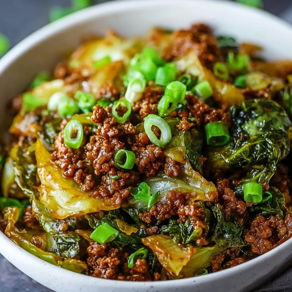 Low Carb Mongolian Ground Beef Cabbage – Easy Keto Meal