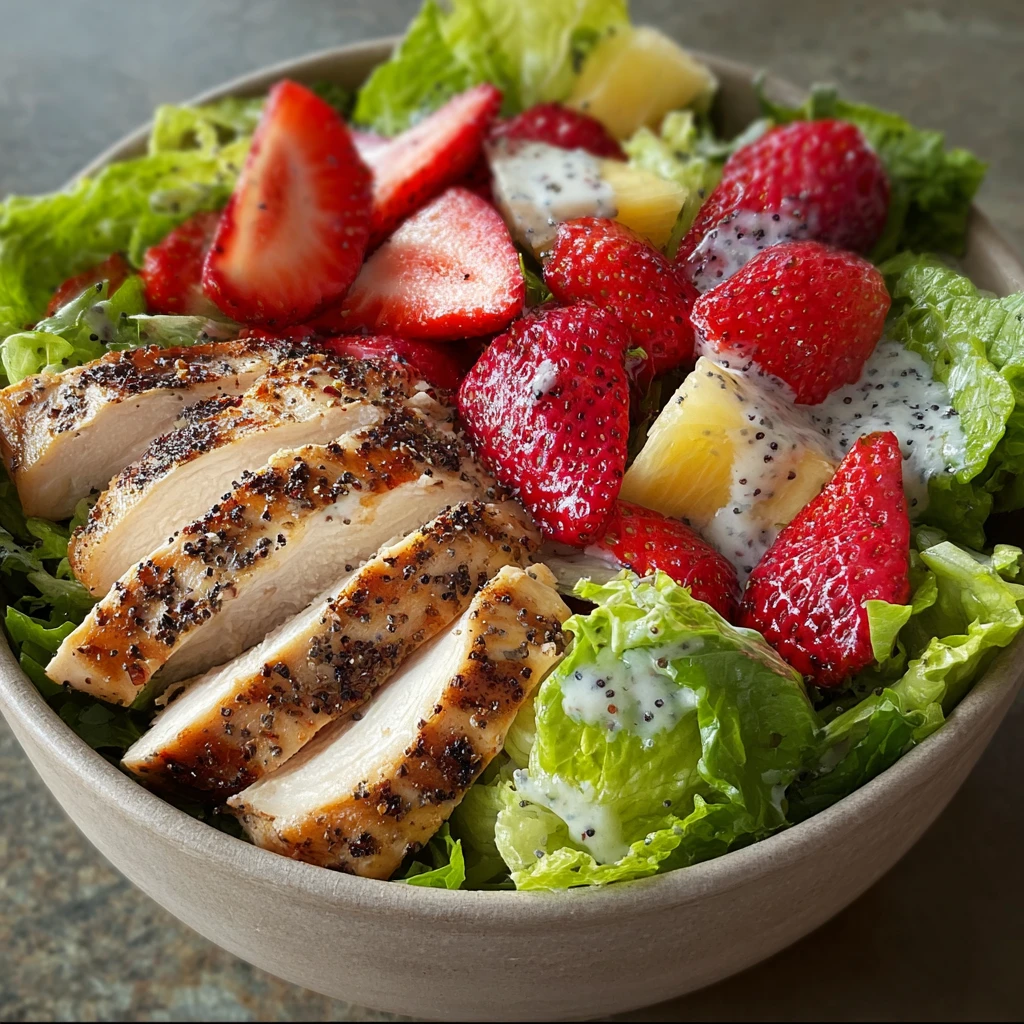 Panera Strawberry Poppyseed Salad