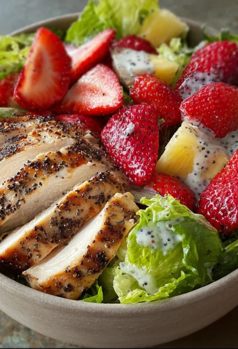 Panera Strawberry Poppyseed Salad