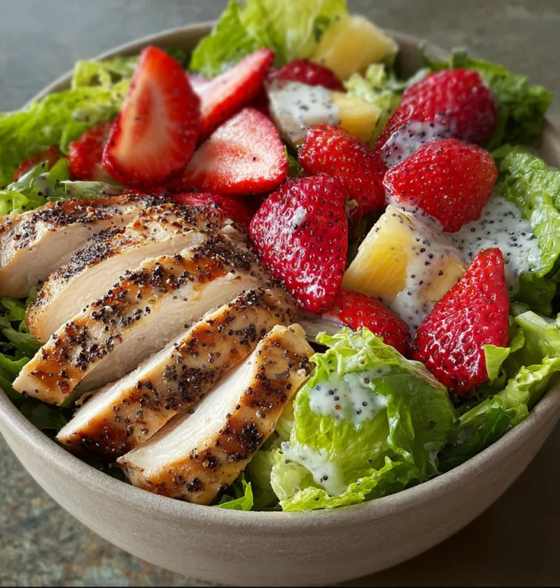 Panera Strawberry Poppyseed Salad