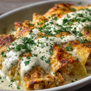 Protein Chicken Enchiladas with Dreamy White Sauce Recipe for Flavor-Packed Meals