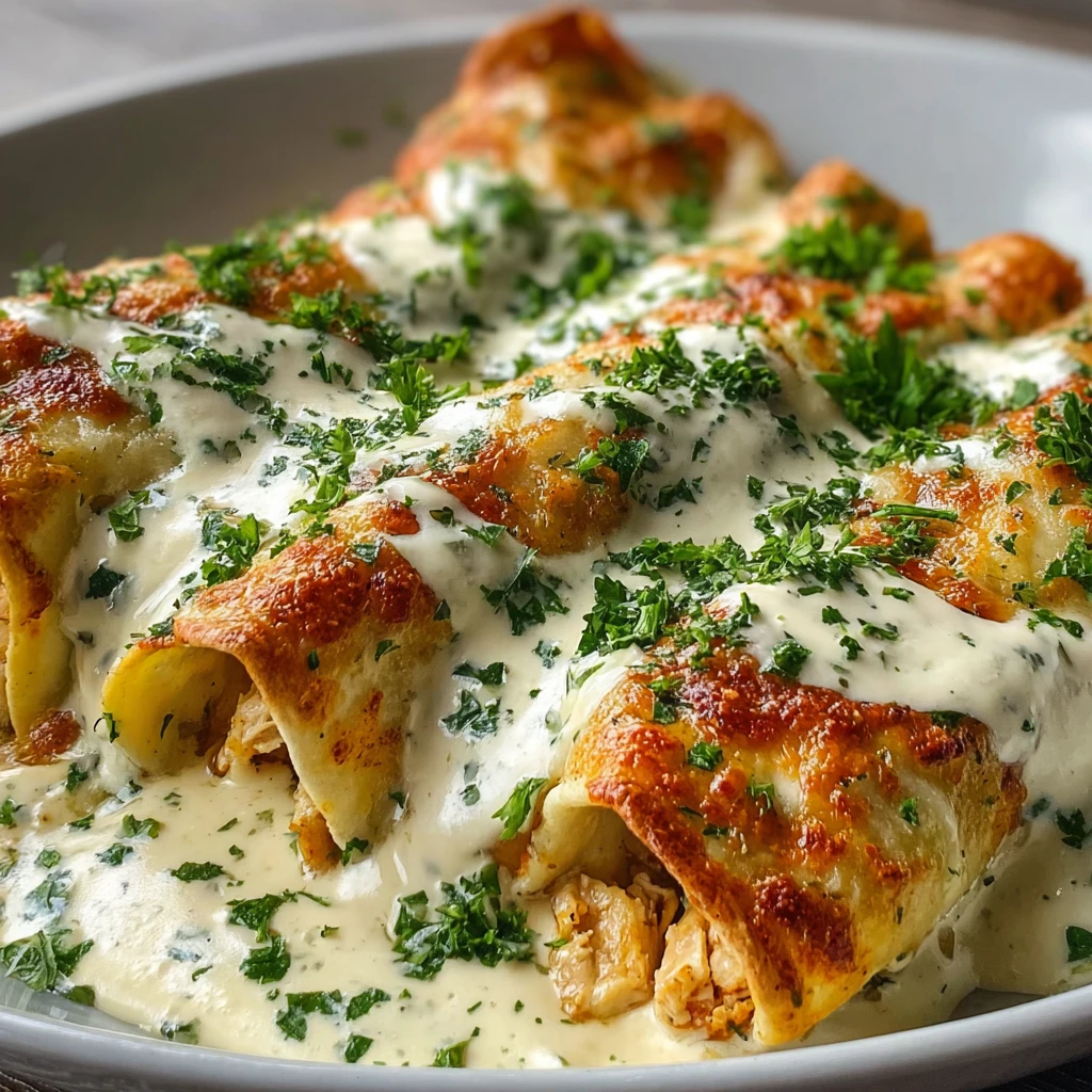 Protein Chicken Enchiladas Dreamy White Sauce Recipe Flavorpacked