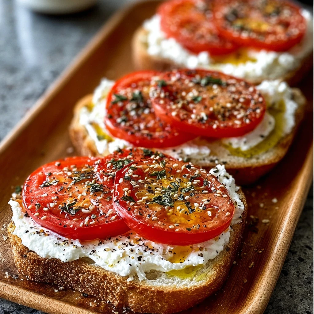 Ricotta and Tomato Sourdough Toast – Easy Gourmet Breakfast
