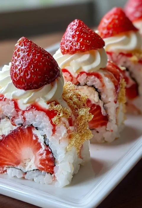 Strawberry Shortcake Sushi