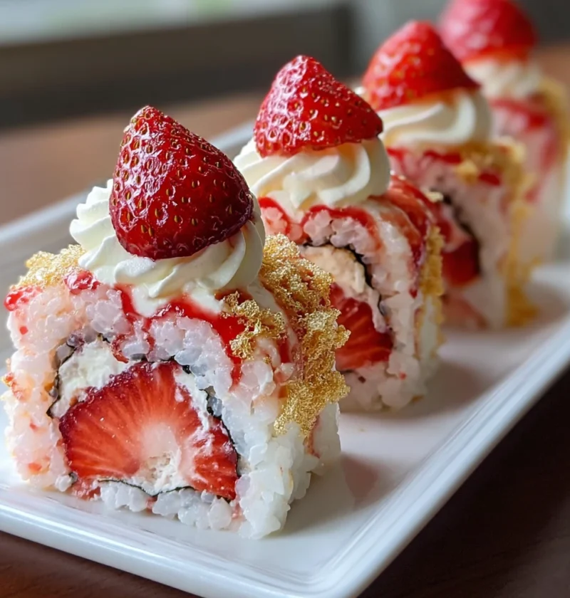 Strawberry Shortcake Sushi