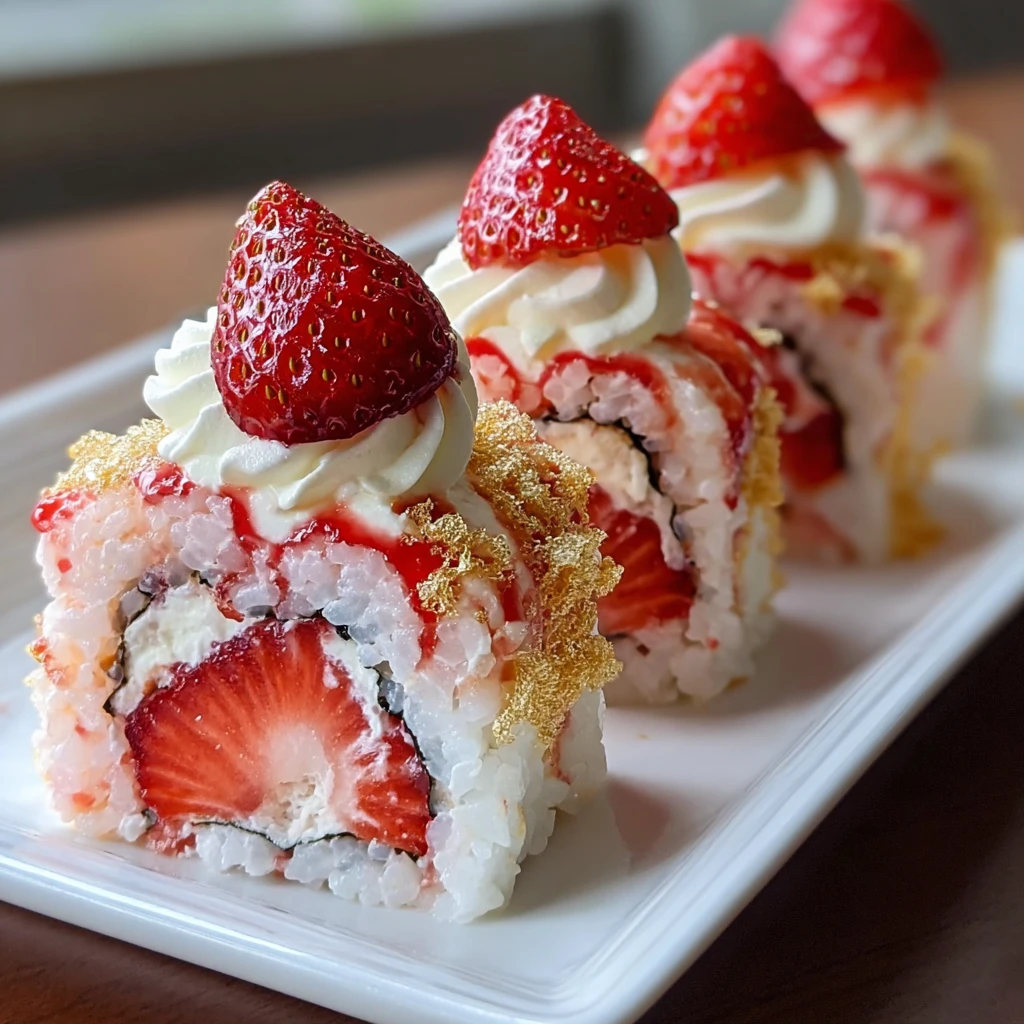 Strawberry Shortcake Sushi