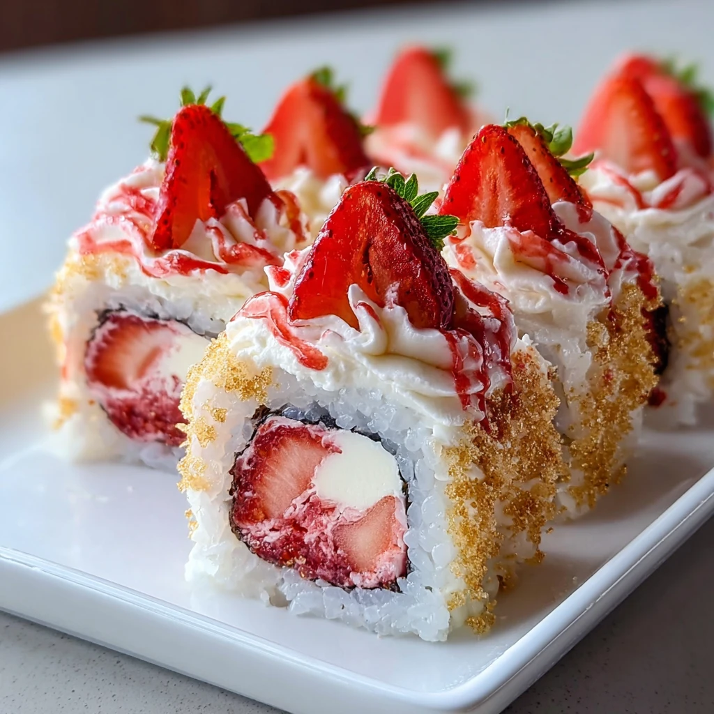 Strawberry Shortcake Sushi