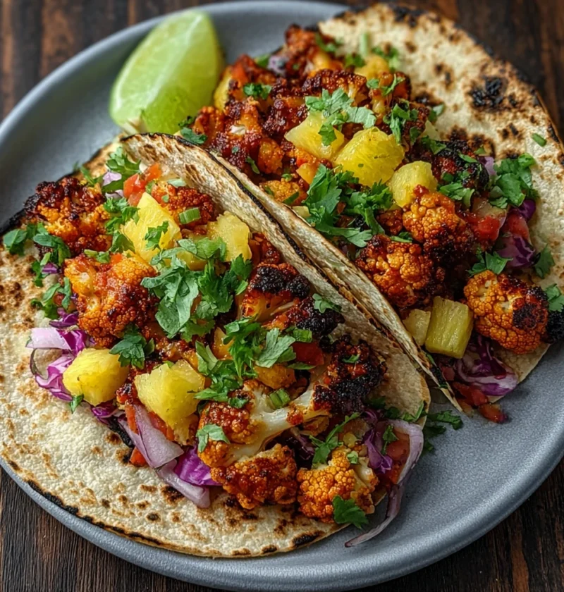 Vegan Smoky Bbq Cauliflower Tacos