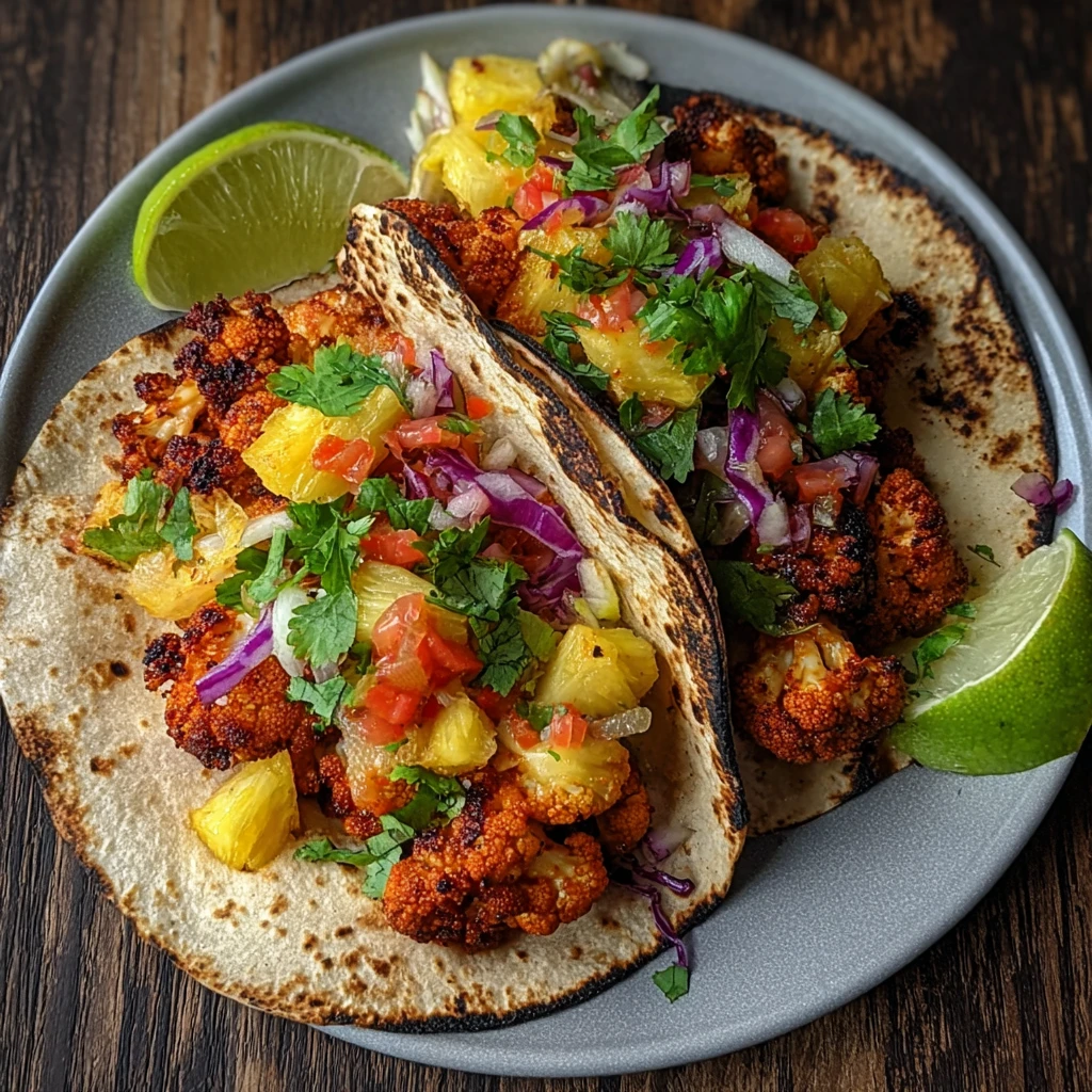 Vegan Smoky Bbq Cauliflower Tacos