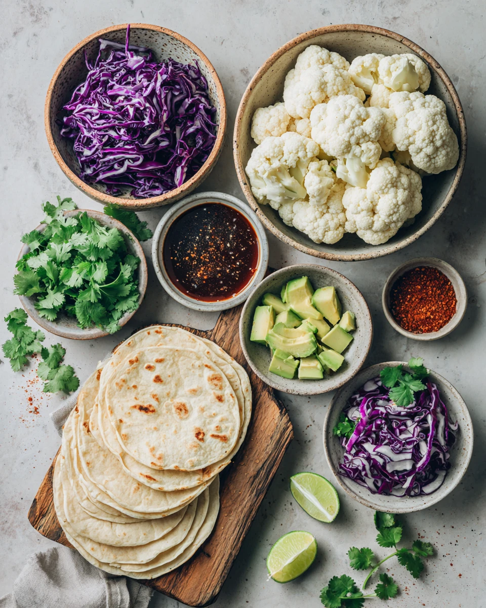 Vegan Smoky Bbq Cauliflower Tacos