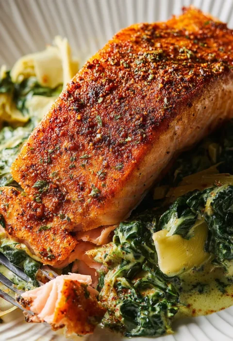 Spinach Artichoke Salmon